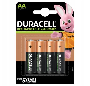 Akumulator Ni-MH HR6 (AA) DURACELL 2500mAh 1,2V blister zawiera 4 szt.