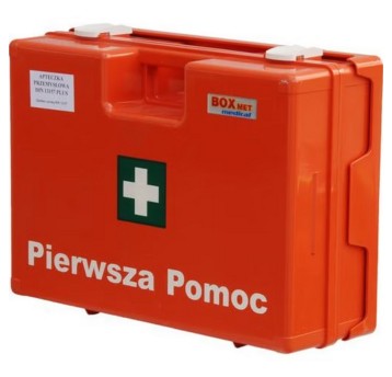 Apteczka przemysłowa DIN 13157 45cm x 35,5cm x 15cm K-20 plastikowa z wyposażeniem duża