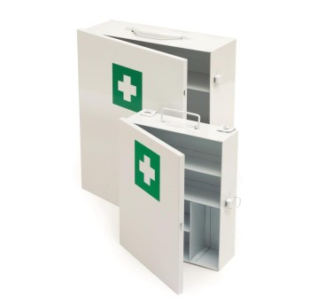 Apteczka szafka 29cm x 23cm x 8cm ARGO metalowa szafka zamykana na klamrę [HF072B]