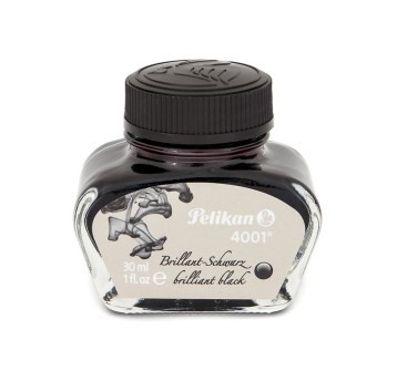 Atrament do piór wiecznych PELIKAN 4001 Brilliant Black kol. czarny 30ml [100401544]