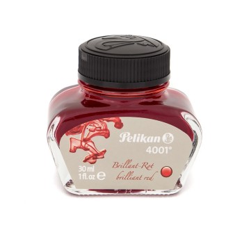 Atrament do piór wiecznych PELIKAN 4001 Brilliant Red kol. czerwony 30ml [400142565]