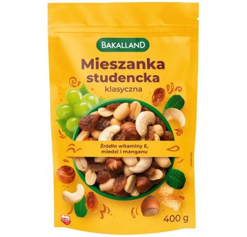 Bakalie BAKALLAND Mieszanka studencka 400g