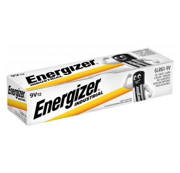 Bateria alkaliczna 6LR61 / PP3 (9V) ENERGIZER Industrial 9V pudełko zawiera 12 szt. [EN-361094]
