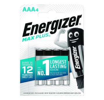 Bateria alkaliczna LR03 (AAA) ENERGIZER Max Plus 1,5V blister zawiera 4 szt. [EN-423051]