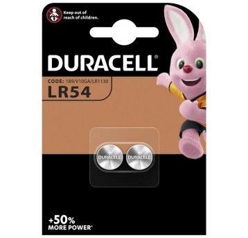 Bateria alkaliczna LR1130 / LR54 / AG10 / 189 / 389 / 390 DURACELL 1,5V blister zawiera 2 szt.