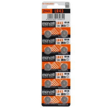 Bateria alkaliczna LR1142 / LR43 / AG12 / 186 MAXELL 1,5V blister zawiera 1 szt.