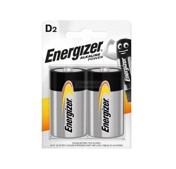 Bateria alkaliczna LR20 (D) ENERGIZER 1,5V blister zawiera 2 szt.