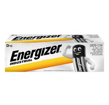 Bateria alkaliczna LR20 (D) ENERGIZER Industrial 1,5V pudełko zawiera 12 szt. [EN-361087]