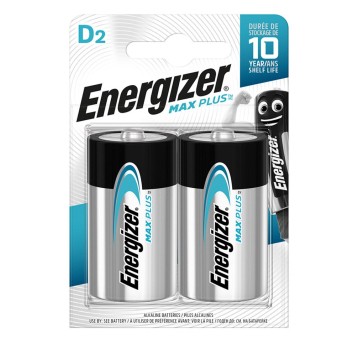 Bateria alkaliczna LR20 (D) ENERGIZER Max Plus 1,5V blister zawiera 2 szt. [EN-423358]