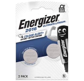 Bateria litowa CR2016 ENERGIZER Ultimate Lithium 3V blister zawiera 2 szt. [EN-452662]