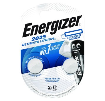 Bateria litowa CR2025 ENERGIZER Ultimate Lithium 3V blister zawiera 2 szt. [EN-452679]