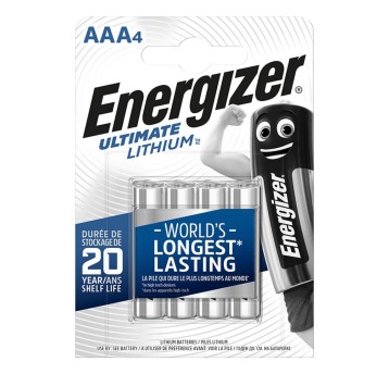 Bateria litowa R03 / L92 (AAA) ENERGIZER Ultimate Lithium 1,5V blister zawiera 4 szt. [EN-273267]