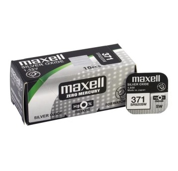 Bateria srebrowa 371 MAXELL 1,55V pudełko zawiera 10 szt. [SR920SW]