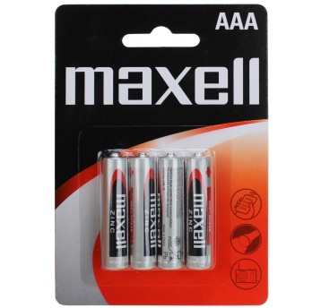 Bateria Zn-C R03 (AAA) MAXELL Zinc 1,5V opak. folia zawiera 4 szt. [B/MX103]