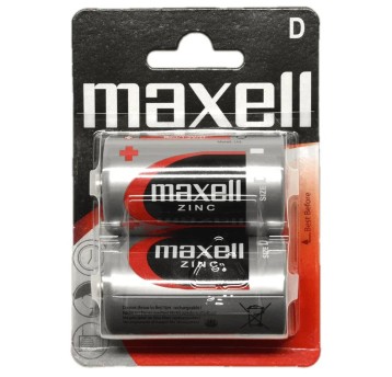 Bateria Zn-C R20 (D) MAXELL Zinc 1,5V blister zawiera 2 szt.