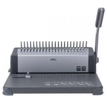Bindownica A4 DELI plastikowy grzbiet max 15 / 425 kartek [E3872]