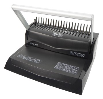Bindownica A4 WALLNER iBIND A15 plastikowy grzbiet max 15 / 450 kartek [401081]