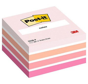 Bloczek samoprzylepny 76 x 76mm POST-IT 450 karteczek kol. różowy [3M-UU009542984]