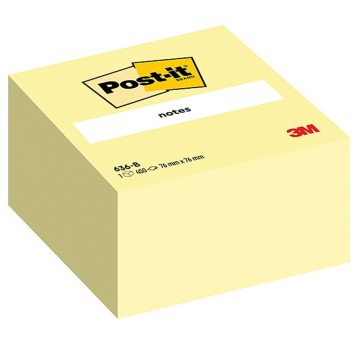 Bloczek samoprzylepny 76 x 76mm POST-IT 450 karteczek kol. żółty [3M-UU009543628]