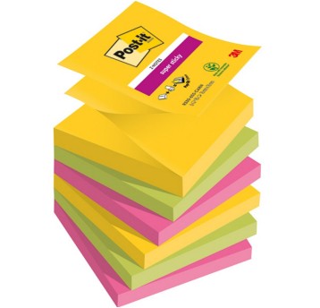 Bloczek samoprzylepny harmonijkowy 76 x 76mm POST-IT Z-Notes Carnival 90 karteczek wielokolorowy 6 szt. [3M-51141999555]