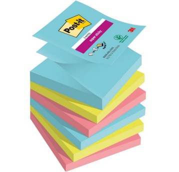 Bloczek samoprzylepny harmonijkowy 76 x 76mm POST-IT Z-Notes Cosmic 90 karteczek wielokolorowy 6 szt. [3M-76308871680]