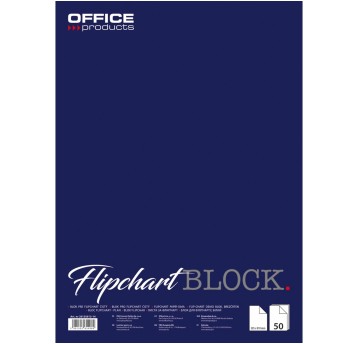 Blok do flipchartów gładki 58 x 81cm OFFICE PRODUCTS kol. biały 50 kartek [20135813-14]