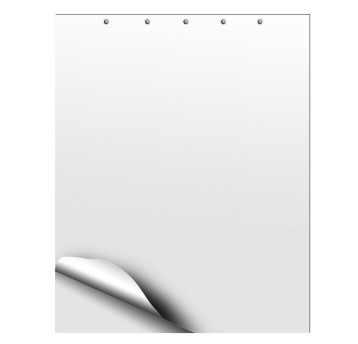 Blok do flipchartów gładki 65 x 100cm D.RECT kol. biały 20 kartek [009472]