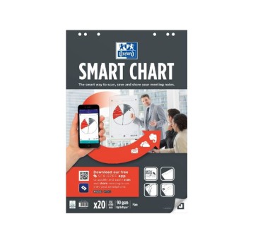 Blok do flipchartów gładki 65 x 100cm OXFORD kol. biały 20 kartek [400096277]
