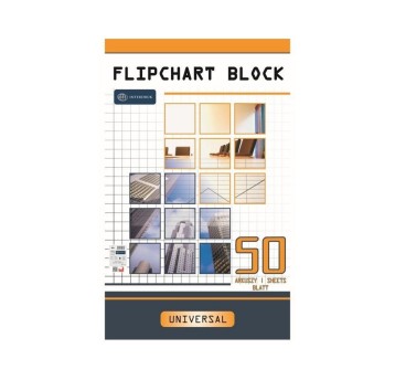 Blok do flipchartów kratka 64 x 100cm INTERDRUK kol. biały 50 kartek [FLI50#]