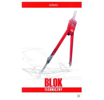 Blok techniczny kol. biały A3 80g 10 kartek HERLITZ [400198598]