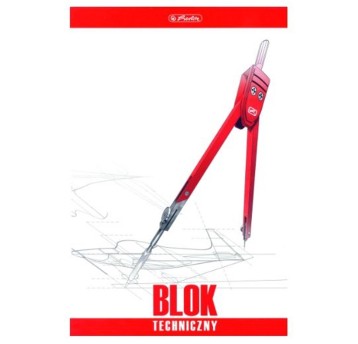 Blok techniczny kol. biały A4 170g 10 kartek HERLITZ [400198599]