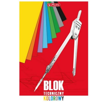 Blok techniczny wielokolorowy A3 170g 10 kartek HERLITZ [9583642]