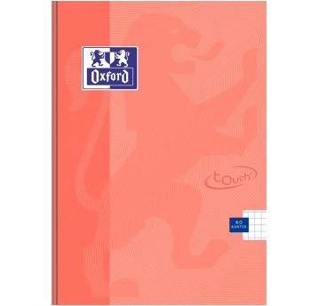 Brulion A5 kratka 60 kartek OXFORD TOUCH PASTEL okładka twarda kol. koralowy [400151792]