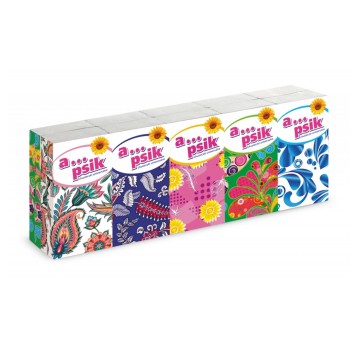 Chusteczki higieniczne uniwersalne 3 warstwowe folia VELVET Apsik kol. biały 90 szt. [VLK-3500010]