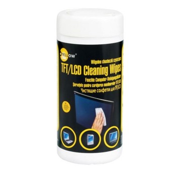 Chusteczki / ściereczki do czyszczenia ekranów nasączane YELLOW ONE w tubie 100 szt. [125-1034]