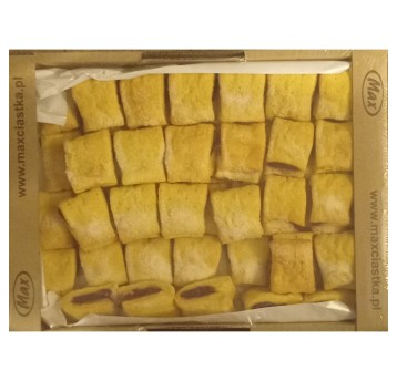 Ciastka francuskie MAX jagodowe nadziewane 1,6kg