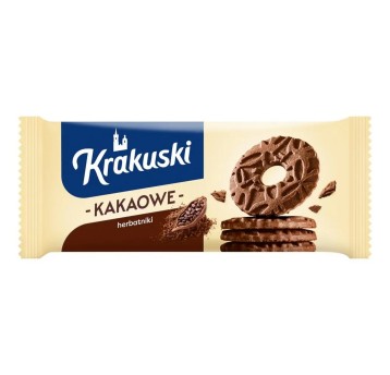 Ciastka herbatniki KRAKUSKI kakaowe 163g
