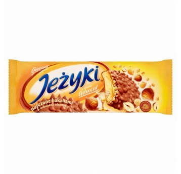 Ciastka kruche GOPLANA Jeżyki advocat w mlecznej czekoladzie 140g