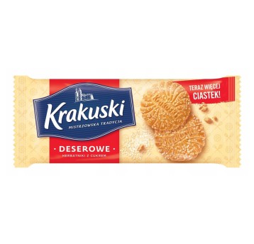 Ciastka kruche KRAKUSKI deserowe z cukrem 200g