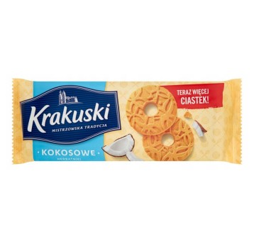 Ciastka kruche KRAKUSKI kokosowe 168g