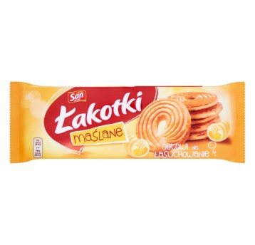 Ciastka kruche SAN ŁAKOTKI maślane 168g