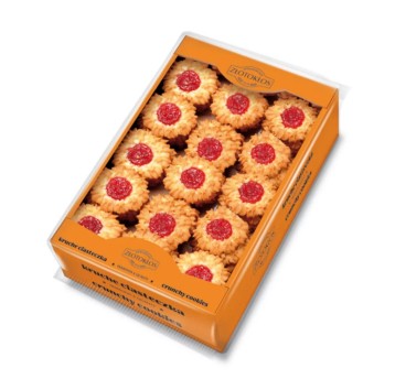 Ciastka kruche ZŁOTOKŁOS nadzienie owocowe 300g