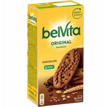 Ciastka zbożowe BELVITA kakaowe (pakowane 6 x 4szt.) 300g