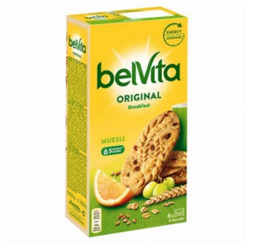 Ciastka zbożowe BELVITA musli z owocami (pakowane 6 x 4szt.) 300g