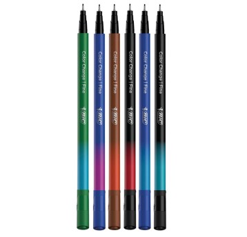 Cienkopis BIC INTENSITY Colour Change wielokolorowy 0,4mm 6 szt. w kartonowym etui [CEL1012091]