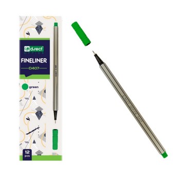 Cienkopis D.RECT D407 kol. zielony 0,4mm [105244]