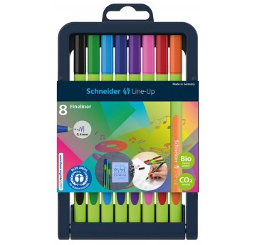 Cienkopis SCHNEIDER LINE-UP wielokolorowy 0,4mm 8 szt. stojak [SR191098]