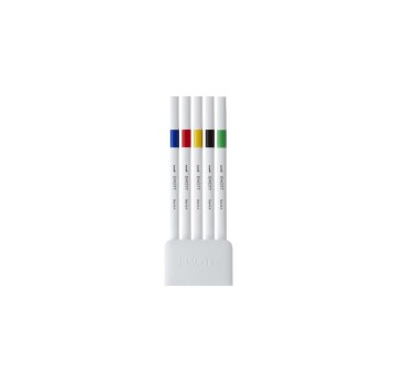 Cienkopis UNI EMOTT wielokolorowy 0,4mm 5 szt. [UNPEMSY5C/NO1]