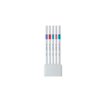 Cienkopis UNI EMOTT wielokolorowy 0,4mm 5 szt. [UNPEMSY5C/NO5]