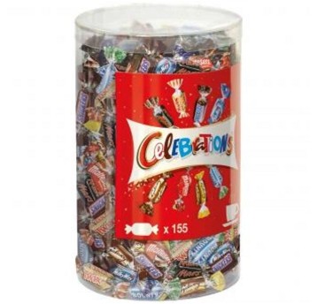 Cukierki CELEBRATIONS mix 8 smaków tuba plastikowa 1,435kg